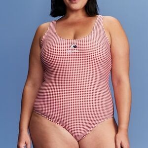 NWT Disney x Old Navy | Minnie Mouse Gingham One-Piece Swimsuit Womens 4X